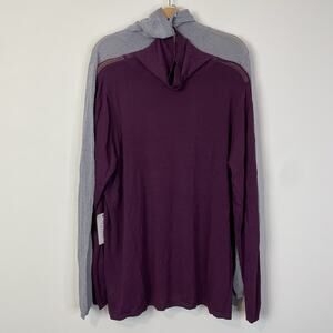 Eloquii Sheer Lightweight Turtleneck Sweater Size‎ 18/20 Lot of 2 Purple Gray